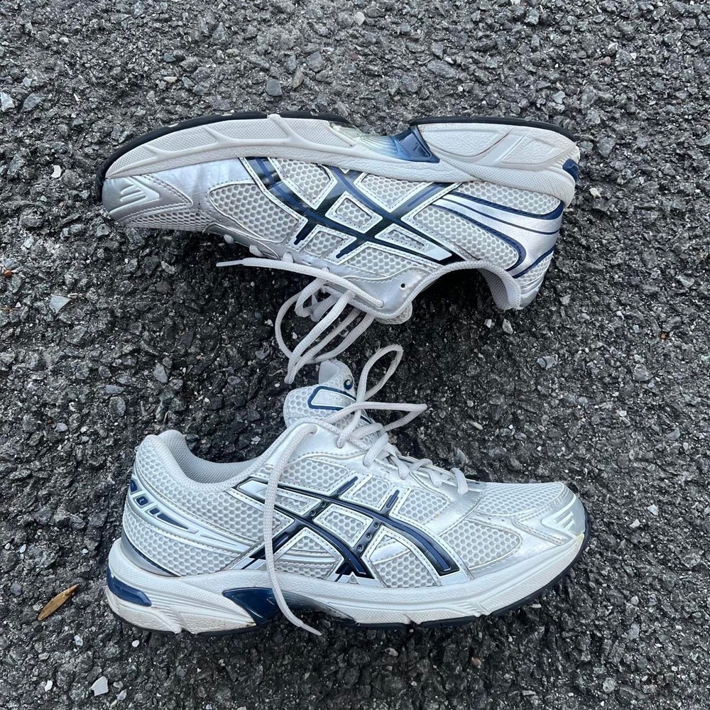 ASICS Gel-1130 Navy & Silver Trainers size 9.5
